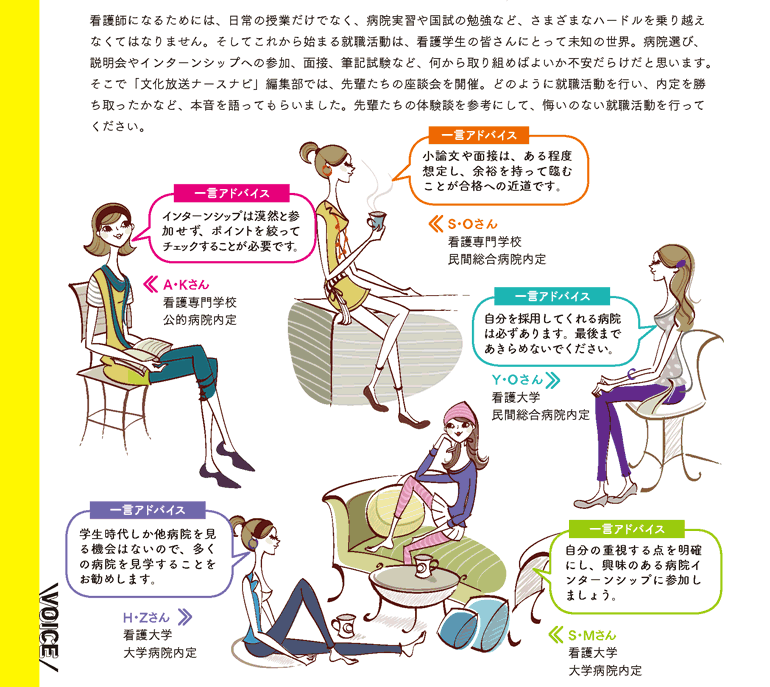 就活成功の5人の先輩
